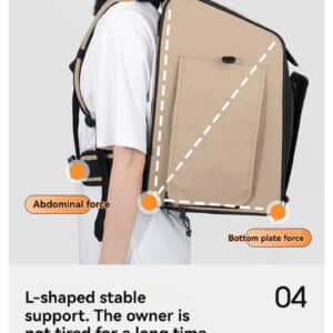 Stylish ergonomic backpack designed for comfort, support, and efficient weight distribution.