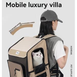 Stylish Meows 360° Luxury Cat Backpack for comfortable, convenient pet travel and exploration.