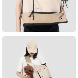 Trendy pet carrier bag for stylish outings with cats and dogs. Perfect for modern pet owners.